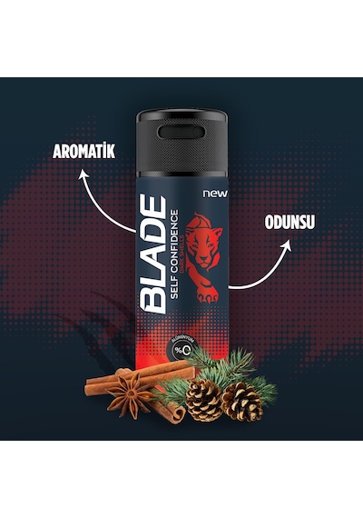Blade Self Confidence Deodorant 3 x 150 ML