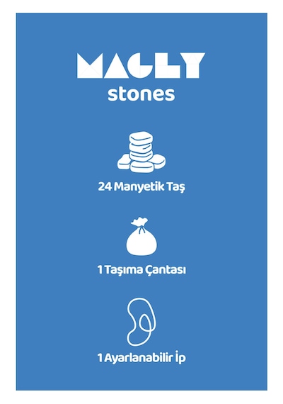Magly Stones Manyetik Taş Oyunu Çocuklar Ve Yetişkinler İçin 24 Parça Manyetik Satranç Seti
