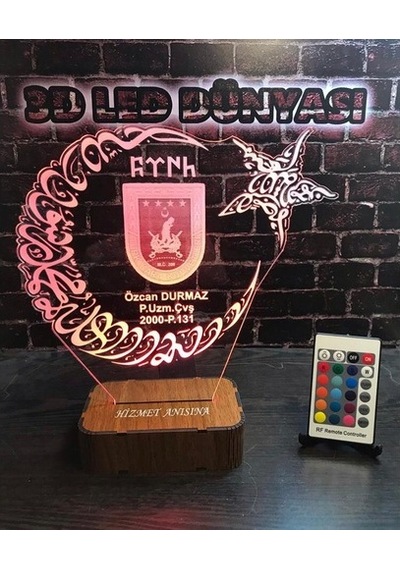 Hediye Pöh Ay Yıldız Tsk Türk Bayrağı 16 Renkli Kumandalı