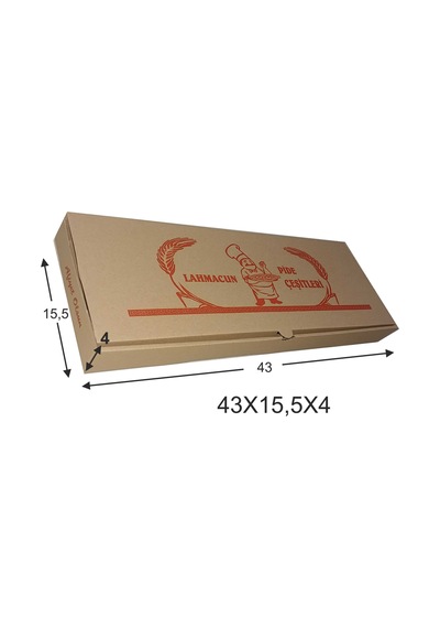 Pide Kutusu 50'li 43 x 15.5 x 4 CM
