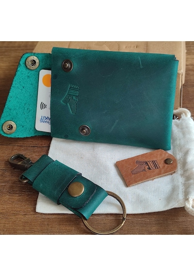 Sumerian Leather Craft Minimalist Deri Cüzdan