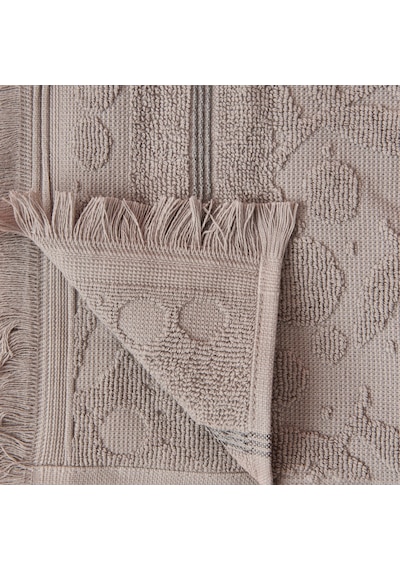 Soft Zeleno Ayak Havlusu - Krem - 50x70 Cm Renkli