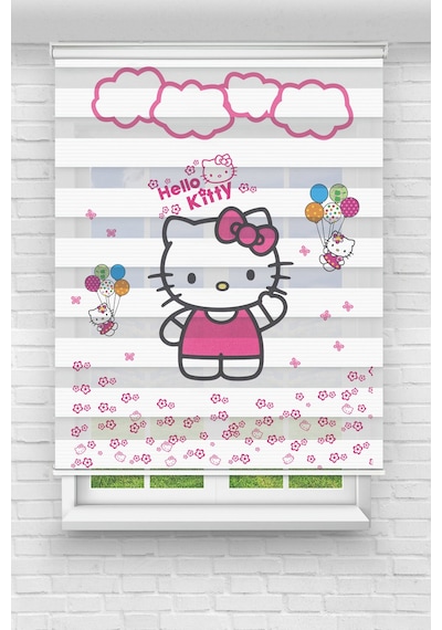 Perdecizade Enxboy Hello Dijital Baskılı Zebra Perde-cocuk Odası-stor Perde Renkli