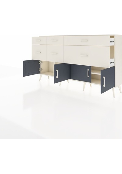 Arges Konsol Tek Raflı 6 Çekmeceli 4 Kapaklı 176x30x99 Aytaşı-antrasit/aytaşı Antrasıt/aytası - Aytası Arges Konsol Tek Raflı 6 Çekmeceli 4 Kapaklı 176x30x99 Aytaşı-antrasit/aytaşı Antrasıt/aytası - Aytası