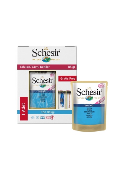 Schesir Nature For Cat Ton Balıklı Pouch Yavru Kedi Yaş Maması 100 G