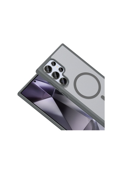 Galaxy S24 Ultra Kılıf Magsafe Kamera Korumalı Mat Parmak İzi Tutmayan Ardemix Kahverengi