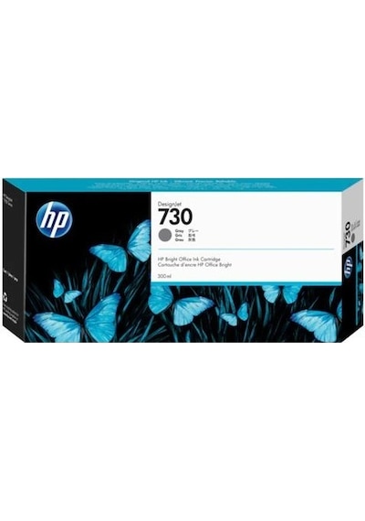 HP 730 P2V72A Mürekkep Kartuş Gri 300 ML