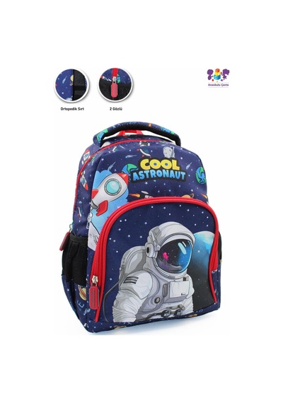 Lilymoon Astronot Uzay Temalı Okul Çantası Seti 3 Bölmeli Lacivert