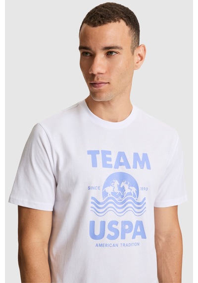 U.s. Polo Assn. Erkek Beyaz Tişört 50322498-vr013