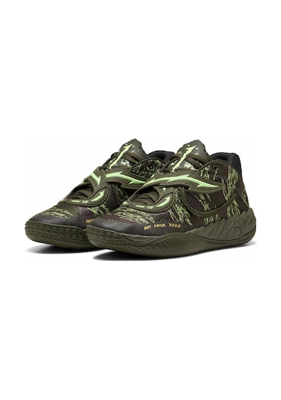 Puma Mb.05 Camo Unısex Basketbol Ayakkabısı 312795 01 Yeşil
