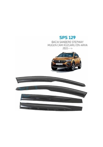 Dacia Sandero Stepway Mugen Cam Rüzgarlığı 2021 Sonrası 4'lü Sunp