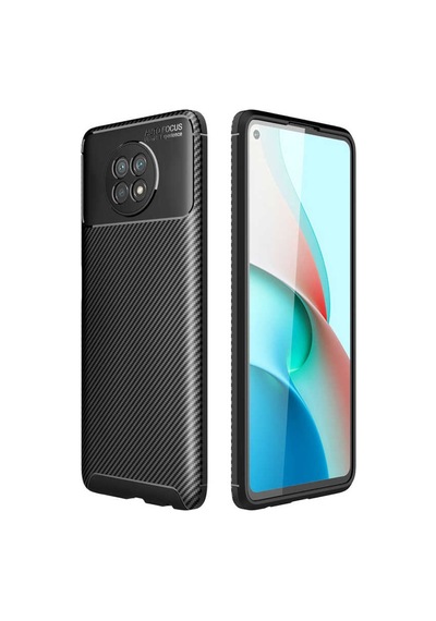 Xiaomi Redmi Note 9 5G Kılıf Karbon Silikon Case