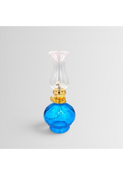 İdare Kandil Nostalji Gaz Lambası Mini Mavi
