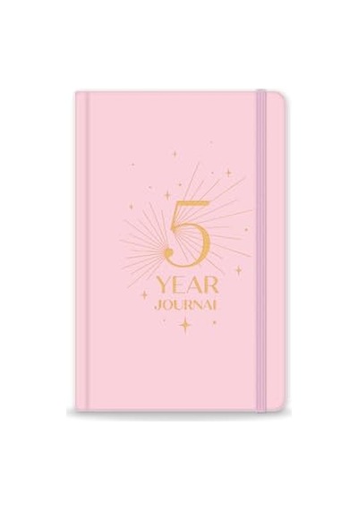 5 Yıllık Süresiz Günlük Ajanda 13x21 - Pembe Genel
