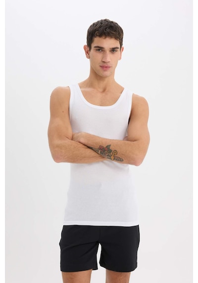 DeFacto Slim Fit Dar Kesim Ribana 2'li Atlet Y9056AZ25SPWT34