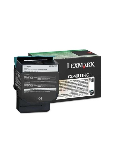 Lexmark C546-C546U1Kg Siyah Toner Extra Yüksek Kapasiteli