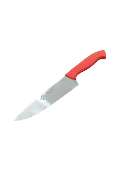 Şef Bıçağı Toplam Uzunluk 33 CM Kırmızı Plastik Sap