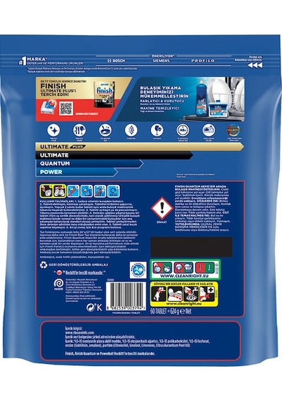 Finish Quantum 60 Tablet Bulaşık Makinesi Deterjanı