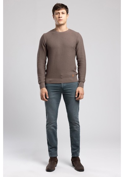 Lee Cooper Duane Erkek O Yaka Kazak Kahverengi-21062 K.vızon