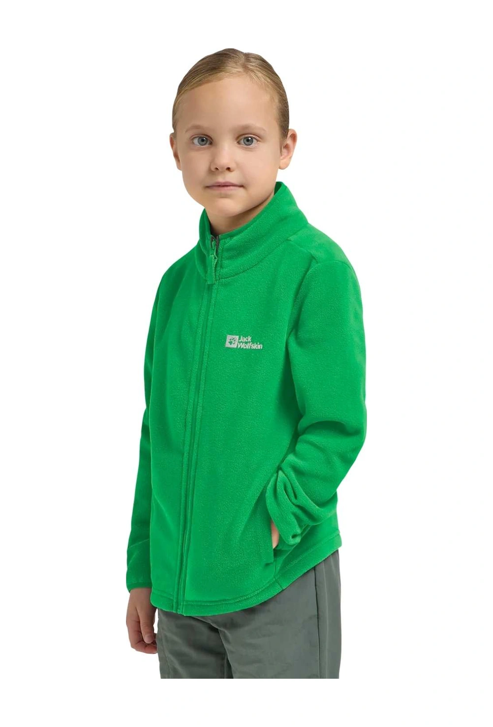 Jack Wolfskın Jack Wolfskin Flowline Ski Kids Unisex Çocuk Yeşil Outdoor Ceketi E0206 Yeşil