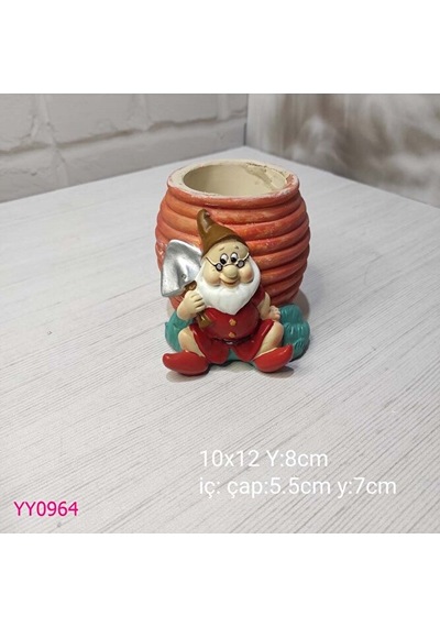 Yy0964 Bal Kavanozlu Cüce Saksı Silikon Kalıp