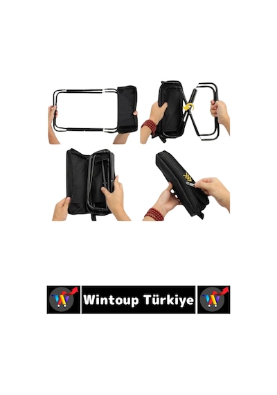 Premium Seyahat Kamp Piknik Balık Outdoor Dayanıklı Gövde Hafif Çanta Boy Katlanabilir Çanta Tabure Çok Renkli
