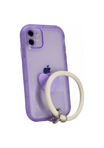 Apple Uyumlu iPhone 11 Nettech Halka Bilekli Seffaf Seri Arka 556740523