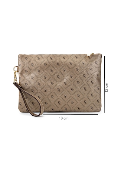 Tamer Tanca Kadın Suni Deri Altın Desen Clutch Çanta 743 2337 Bn Cnt Sk25-26 Altın Gfrj Altın