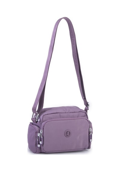 Nas Bag Kadın Spor Çok Gözlü Su Geçirmez Hafif Mini Çanta Mor 22x16 Cm Mor