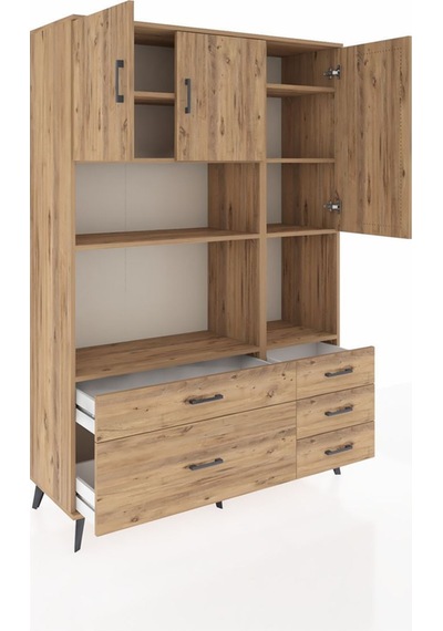 Hyperion Dolap 8 Raflı 5 Çekmeceli 3 Kapaklı 132x44x195 Çam-çam/çam Atlas Çam/atlas Çam Hyperion Dolap 8 Raflı 5 Çekmeceli 3 Kapaklı 132x44x195 Çam-çam/çam Atlas Çam/atlas Çam