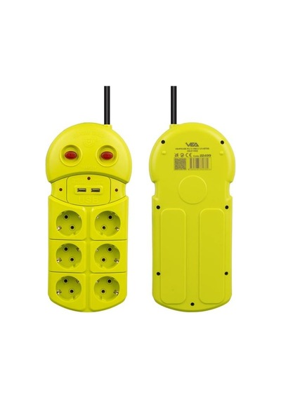Vea Ve-970usb 6 Lı 2 Usb Li 1.5 Metre Grup Priz 0