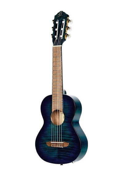 Ortega Mini Travel Series 17" Elektro Guitalele Blue Fade Maun 104122162005