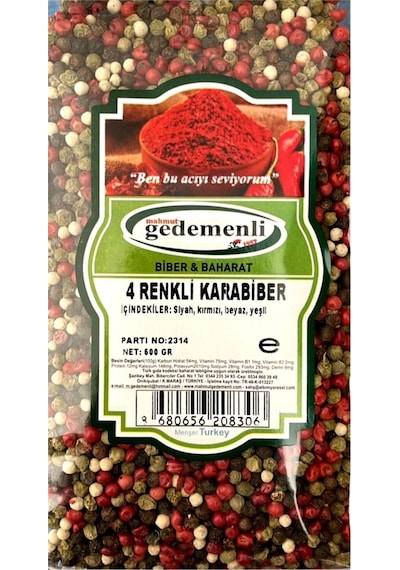 Mahmut Gedemenli 4 Renkli Karabiber 500 G