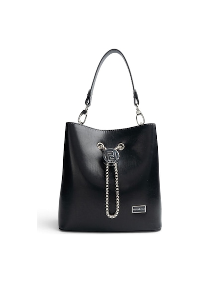 Silver & Polo Silver Polo Siyah - Siyah Düz Cilt Kadın Çapraz Çanta Sp967