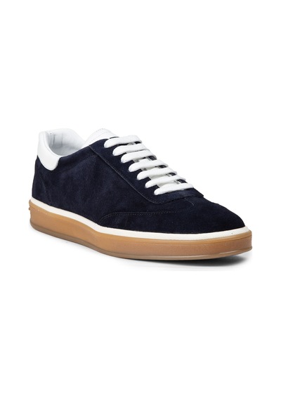 Deery Erkek Lacivert Hakiki Süet Sneaker Ayakkabı - 01997mlcvc03 Lacivert