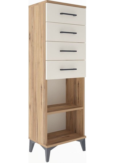 Arges Dolap Tek Raflı 4 Çekmeceli 44x30x134 Çam-aytaşı Atlas Çam Arges Dolap Tek Raflı 4 Çekmeceli 44x30x134 Çam-aytaşı Atlas Çam