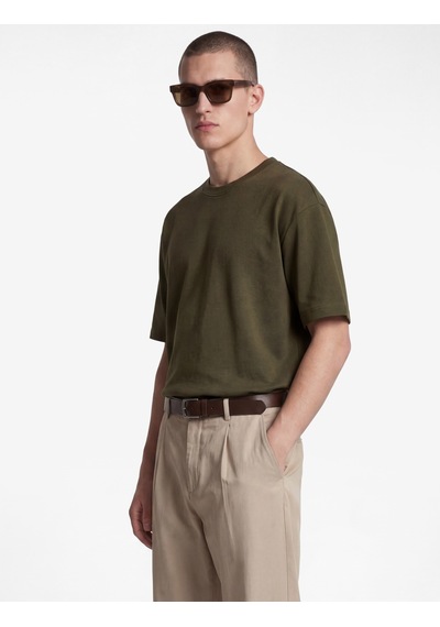Koton Kısa Kollu Bisiklet Yaka Tok Kumaş Basic Oversize Tişört Haki 6sam10282mk Koton Kısa Kollu Bisiklet Yaka Tok Kumaş Basic Oversize Tişört Haki 6sam10282mk