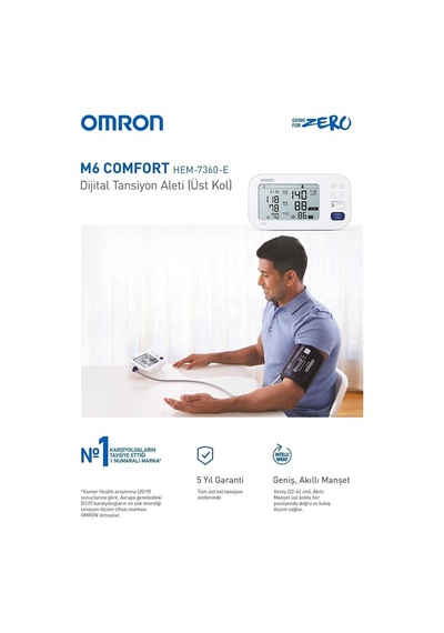 M6 Comfort Hem-7360-e Dijital Koldan Ölçer Tansiyon Aleti