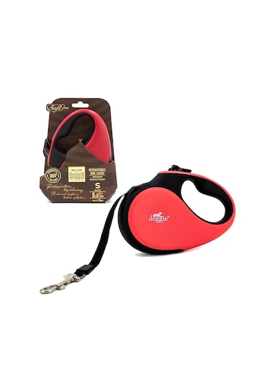 Doggie Otomatik Köpek Tasması Soft S 15 KG 5 Mt Pembe
