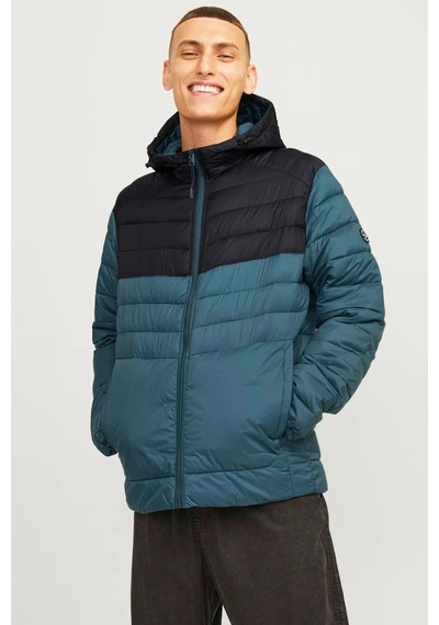 Jack & Jones Erkek Kapüşonlu Şişme Mont - 12258441 Yeşil