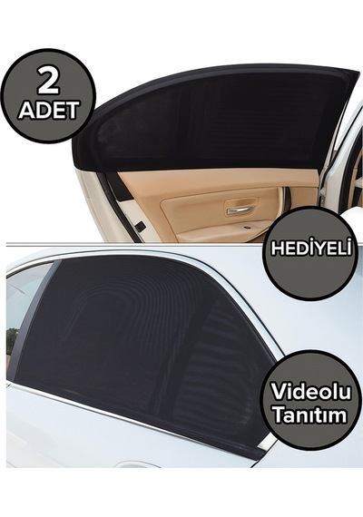 Araba Yan Cam Perdesi Oto Cam Güneşlik Araç Cam Güneşliği 2 Adet Tr