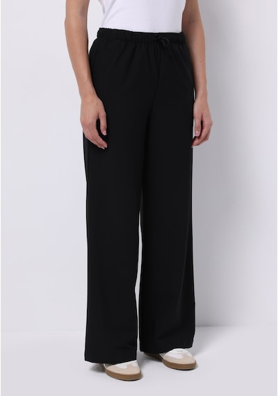 Colin's Colins Regular Fit Yüksel Bel Geniş Paça Kadın Siyah Pantolon Cl1075609 Q1.v1 Blk Siyah