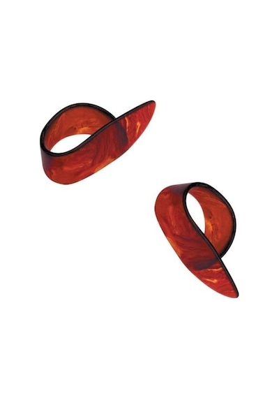 Planet Waves 5csh4-5 Kabuk Görünümlü Orta Boy Medium Başparmak Penası 5'li Paket - Orta Seviye Ergonomik Parmak Tasarımı, Klasik Selüloit Hissiyatı Ve Sıcak Tonlar