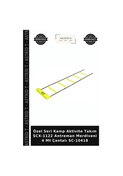 Özel Seri Kamp Aktivite Takım Scx-1122 Antreman Merdiveni 4 Mt Çantalı Sc-10418