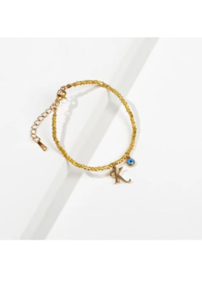 Bbaccessorıes Bb Dorika Harf Bileklik K Harfi Altın