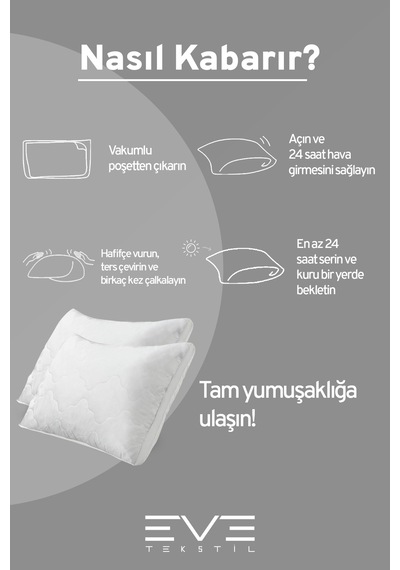 2 Adet Klimax Beyaz Serisi Kılıflı Fermuarlı Klimali Antialerjik Silikon Nano Elyaf Yastık 50x70cm Beyaz