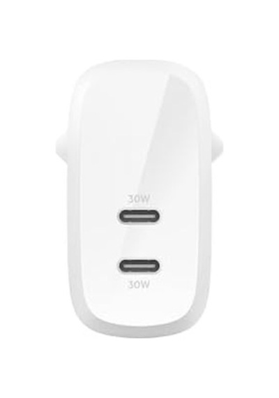 Boost Charge Çift Usb-c Fişi, Pps&apos Li, 16 Ve Diğerleri, İpad, Galaxy,, Macbook İçin 60w Şarj Cihazı, Usb-c&apos Den Lightning Kablosu Ve Usb-c Uyumlu, Beyaz