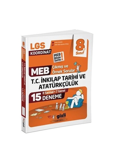 Gizli Yayınları 2026 8. Sınıf Lgs İnkılap Tarihi Meb Çıkmış Ve Örnek Sorular 15 Li Deneme - Meb Böyle Sordu