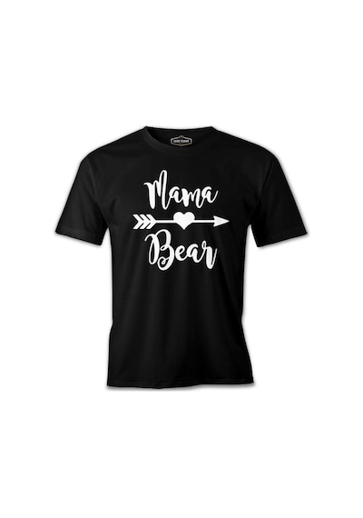 Mama Bear Siyah Erkek Tshirt 001