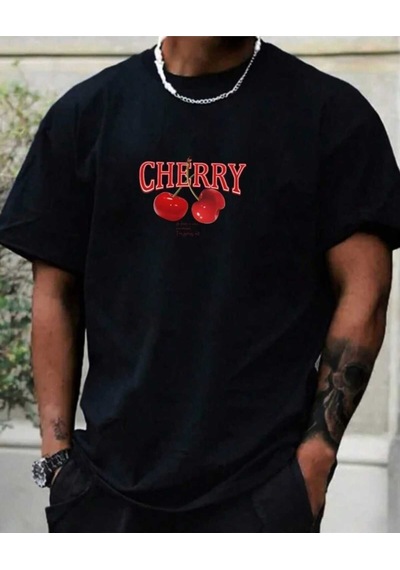 Noıssey Siyah Cherry Red Bomb Oversize Unisex Trend